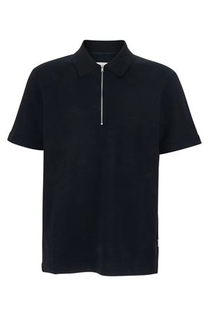 Black cotton piqué polo shirt JIL SANDER | J61GL0002J20336001
